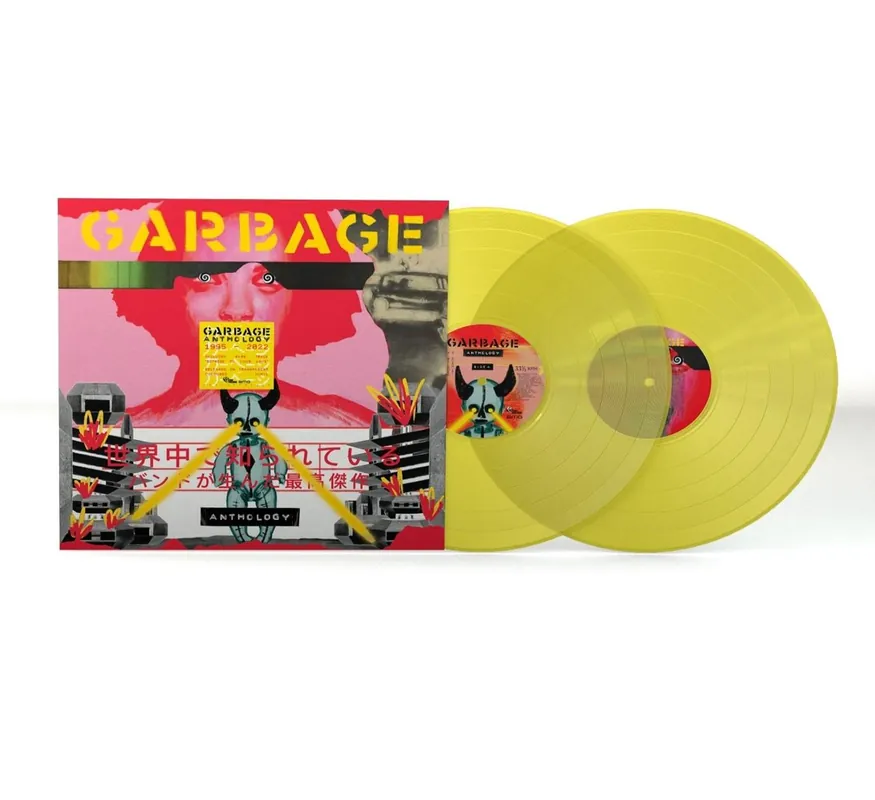 GARBAGE - Anthology - Double Transparent Yellow Vinyl LP While Supplies Last