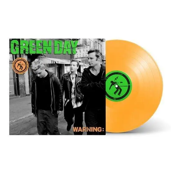 Authentic GREEN DAY - Warning - Neon Orange Remastered Vinyl LP - 25th Anniversary