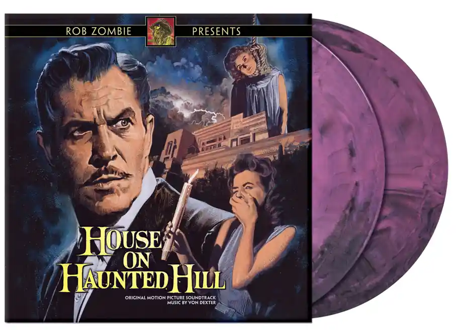 Top Rated HOUSE ON HAUNTED HILL - Original Motion Picture Soundtrack - Double Pink and Black LP