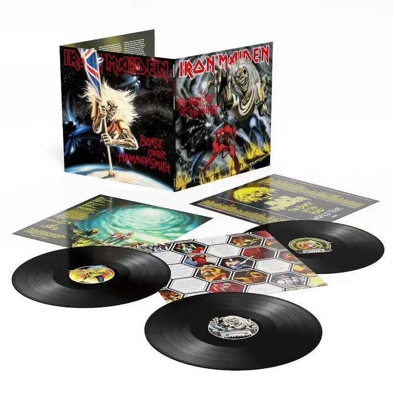 Luxury IRON MAIDEN - The Number Of The Beast Plus Beast Over Hammersmith - Triple Vinyl LP