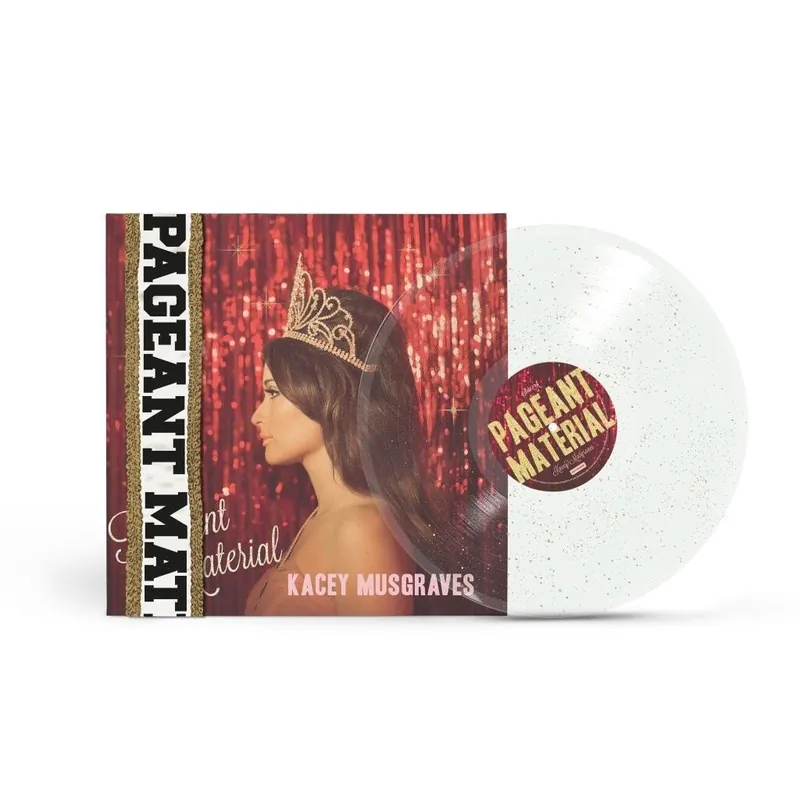 Weekend Sale KACEY MUSGRAVES - Pageant Material - 10th Anniversary Edition - Gold Glitter Vinyl LP