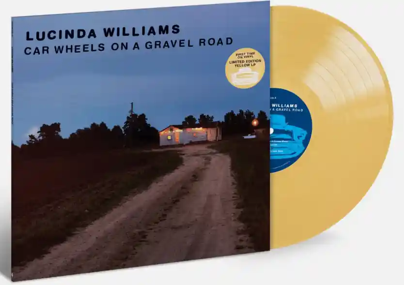 One Day Deal LUCINDA WILLIAMS - Car Wheels On A Gravel Road - YELLOW Vinyl LP