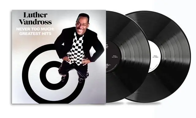 Free Delivery LUTHER VANDROSS - Never Too Much - Greatest Hits - Double Vinyl LP