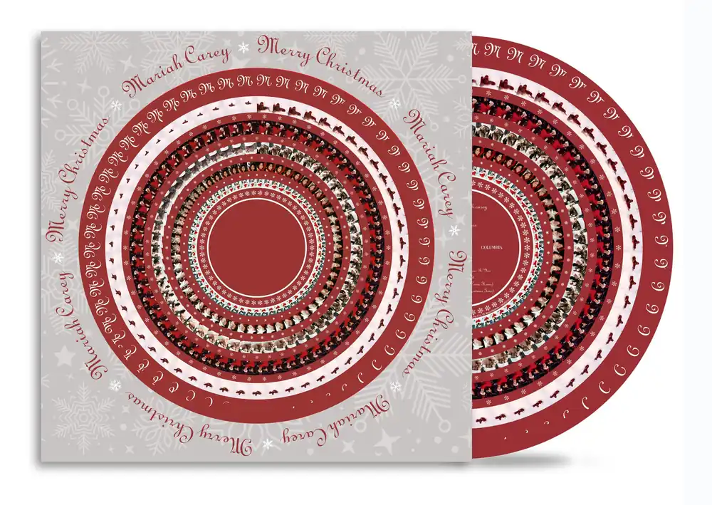 MARIAH CAREY - Merry Christmas - ZOETROPE VINYL LP New Arrival
