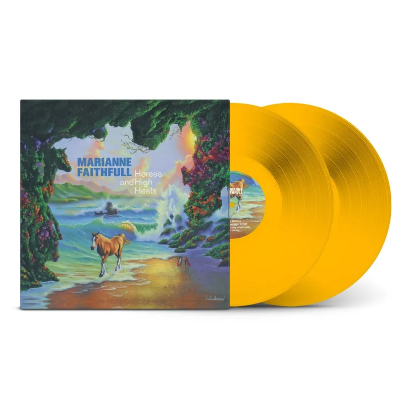 Limited Edition MARIANNE FAITHFUL - Horses And High Heels - Double Yellow Vinyl LP