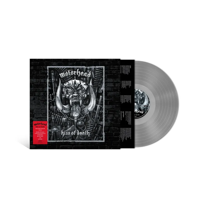 MOTORHEAD - Kiss Of Death - Silver Vinyl LP Handmade