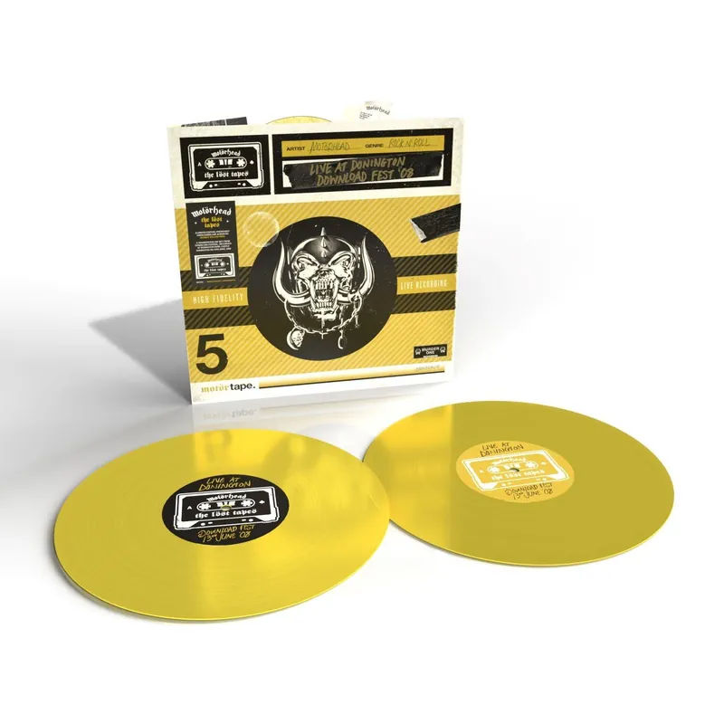 Professional Grade MOTORHEAD - The Lost Tapes Volume 5 - Live At Donington 2008- Double Yellow Vinyl LP