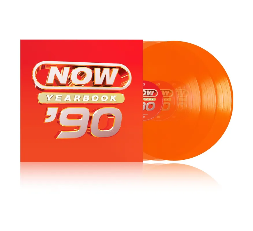 Cheap NOW YEARBOOK 1990 - Triple Orange Vinyl LP