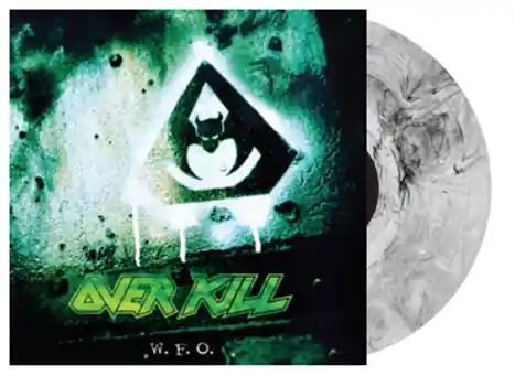 Bargain OVERKILL - W.F.O. - Clear with Black Marble Vinyl LP