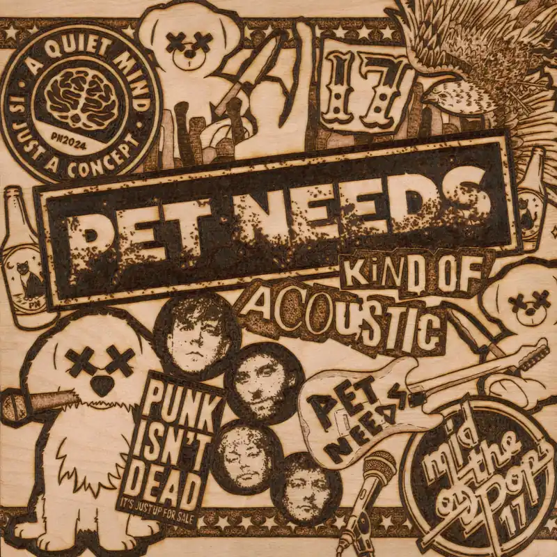 Shop Now PET NEEDS - Kind Of Acoustic - Army Green Colour Vinyl LP