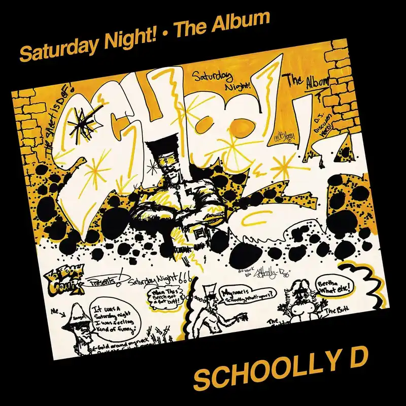Weekend Sale SCHOOLLY D - Saturday Night!- The Album - Lemon Pepper Vinyl LP