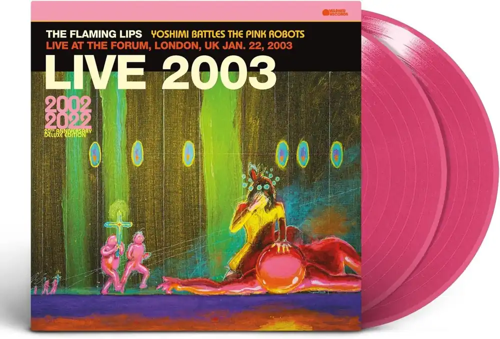 THE FLAMING LIPS - Yoshimi Battles The Pink Robots - Live At The Forum London - Double Pink Vinyl LP Seasonal Sale