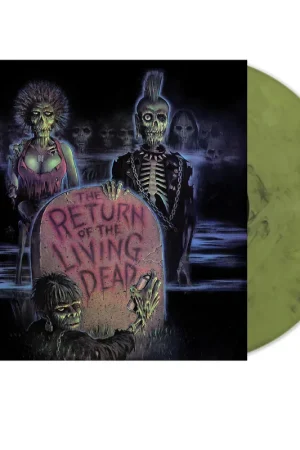 Authentic THE RETURN OF THE LIVING DEAD - Original Soundtrack (GREEN W/ BLACK "TOXIC WASTE" VINYL)