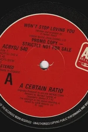 Editor’s Pick A CERTAIN RATIO Won t Stop Loving You Vinyl Record 12 Inch A&M 1990 Promo