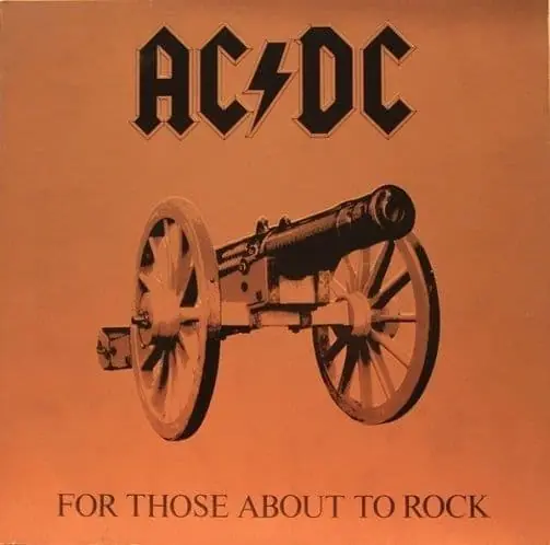 High Quality AC/DC For Those About To Rock We Salute You Vinyl Record LP Atlantic 1981