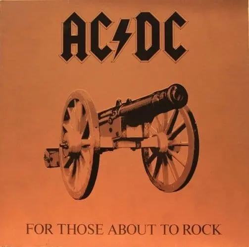 AC/DC For Those About To Rock We Salute You Vinyl Record LP Atlantic 1981 Exclusive