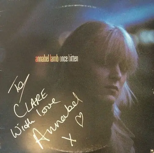 Best Price ANNABEL LAMB Once Bitten Vinyl Record LP A&M 1983 Signed
