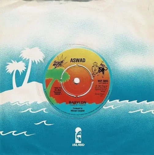 ASWAD Babylon Vinyl Record 7 Inch Island 1981 New Release
