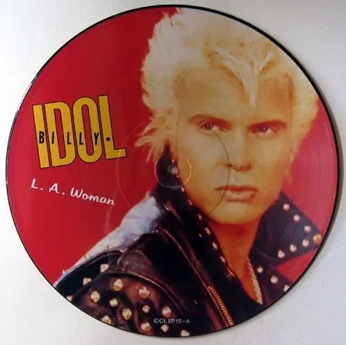 Next Day Delivery BILLY IDOL L A Woman Vinyl Record 12 Inch Chrysalis 1990 Picture Disc