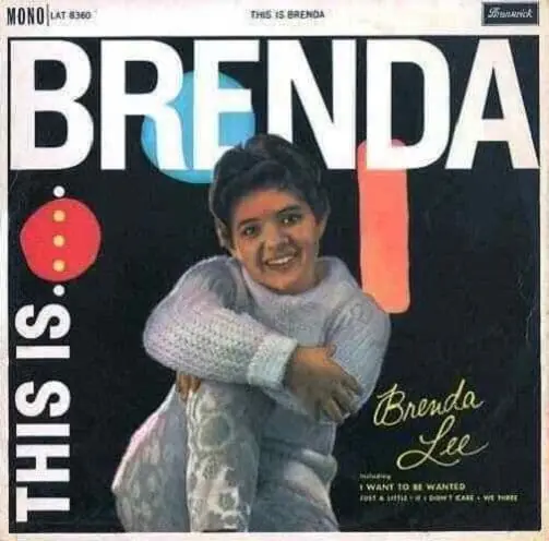 BRENDA LEE This Is Brenda Vinyl Record LP Brunswick 1960 Same Day Shipping