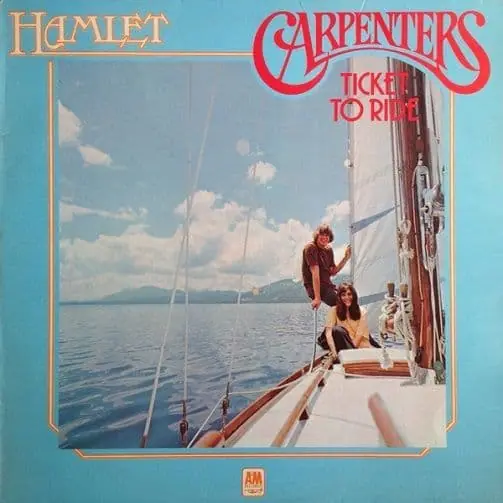 CARPENTERS Ticket To Ride Vinyl Record LP Hamlet 1975 Best Price