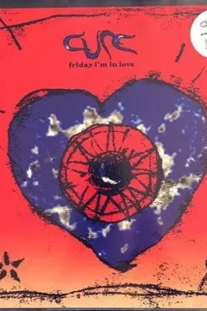 Must Have THE CURE Friday I m In Love Vinyl Record 12 Inch Fiction 1992 Clear Blue Red Mix Vinyl