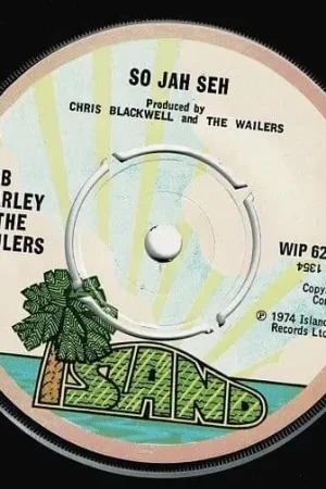 BOB MARLEY AND THE WAILERS So Jah Seh Vinyl Record 7 Inch Island 1975 Free Shipping