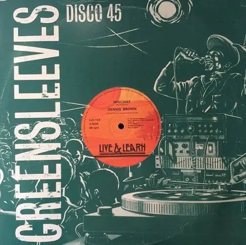 DENNIS BROWN Mischief Vinyl Record 12 Inch Live & Learn 1987 Save Now