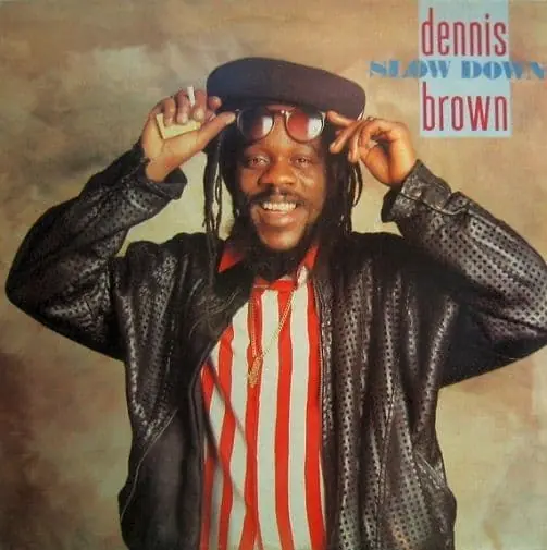 DENNIS BROWN Slow Down Vinyl Record LP Greensleeves 1985 Special Discount