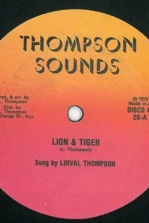 Price Drop LINVAL THOMPSON Lion & Tiger Vinyl Record 12 Inch Jamaican Thompson Sounds 1979