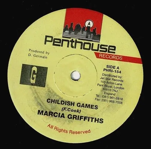 Wholesale MARCIA GRIFFITHS Childish Games Vinyl Record 12 Inch Penthouse 1995