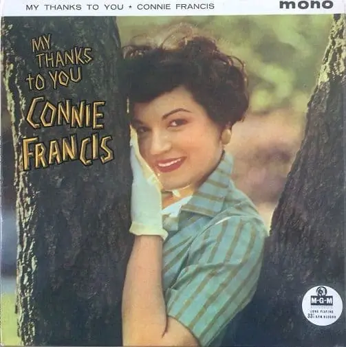 Buy Today CONNIE FRANCIS My Thanks To You Vinyl Record LP MGM 1959