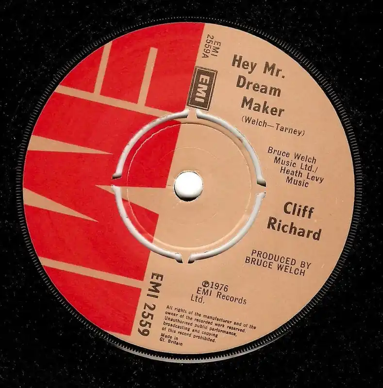 CLIFF RICHARD Hey Mr Dream Maker Vinyl Record 7 Inch EMI 1979 Genuine