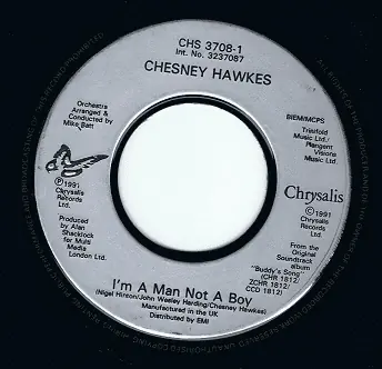 CHESNEY HAWKES I m A Man Not A Boy 7" Single Vinyl Record 45rpm Chrysalis 1991 Viral