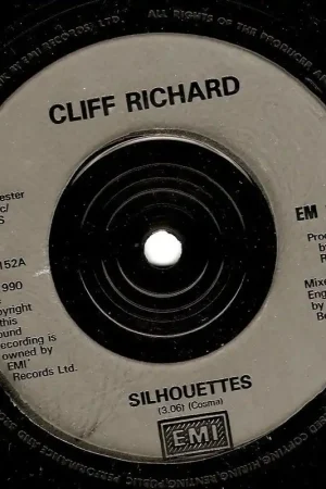 CLIFF RICHARD Silhouettes Vinyl Record 7 Inch EMI 1990 Free Shipping