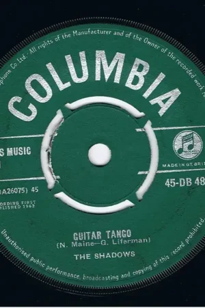 Today Only THE SHADOWS Guitar Tango Vinyl Record 7 Inch Columbia 1962