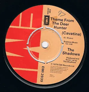 Best Price THE SHADOWS Theme From The Deer Hunter 7" Single Vinyl Record 45rpm EMI 1979