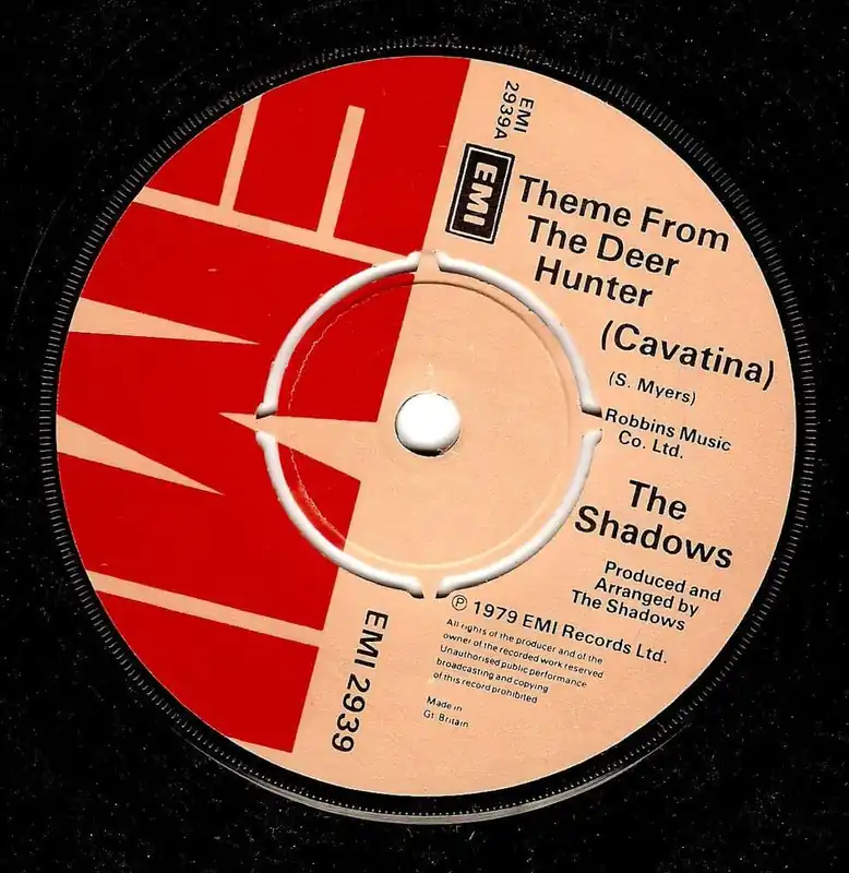 THE SHADOWS Theme From The Deer Hunter Vinyl Record 7 Inch EMI 1979 Time-Limited