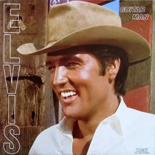 Certified ELVIS PRESLEY Guitar Man Vinyl Record LP Canadian RCA Victor 1981