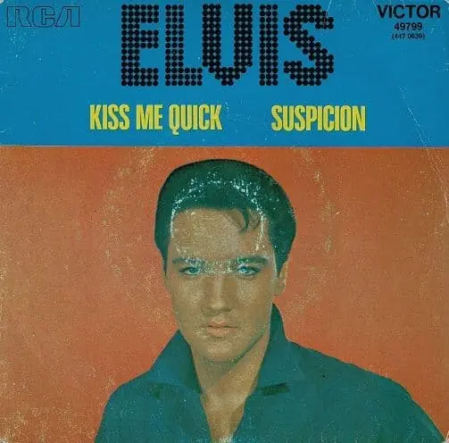 ELVIS PRESLEY Kiss Me Quick Vinyl Record 7 Inch French RCA Victor 1971 Limited Offer