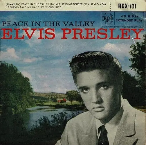 ELVIS PRESLEY Peace In The Valley EP Vinyl Record 7 Inch RCA Victor 1963 Time-Limited