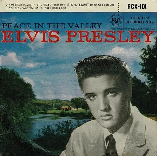 ELVIS PRESLEY Peace In The Valley EP Vinyl Record 7 Inch RCA Victor 1964 Direct From Manufacturer