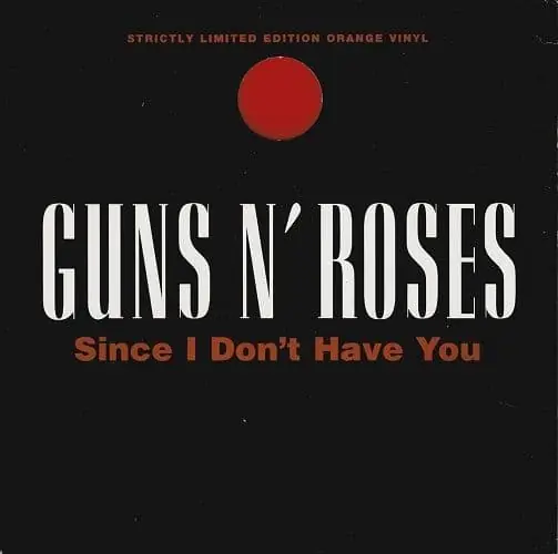 Direct From Manufacturer GUNS N ROSES Since I Don t Have You Vinyl Record 7 Inch Geffen 1994 Orange Vinyl