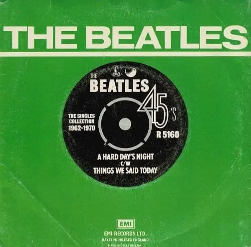 Bargain THE BEATLES A Hard Day s Night Vinyl Record 7 Inch Parlophone 1976