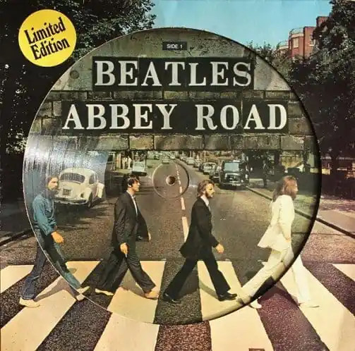THE BEATLES Abbey Road Vinyl Record LP Dutch Apple 1979 Picture Disc Limited Time