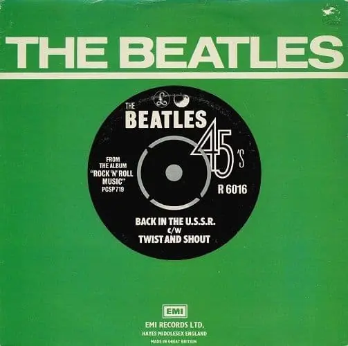 Budget THE BEATLES Back In The U S S R Vinyl Record 7 Inch Parlophone 1976