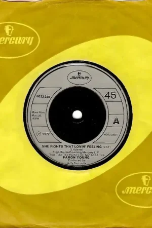 Place Order FARON YOUNG She Fights That Lovin Feeling Vinyl Record 7 Inch Mercury 1973
