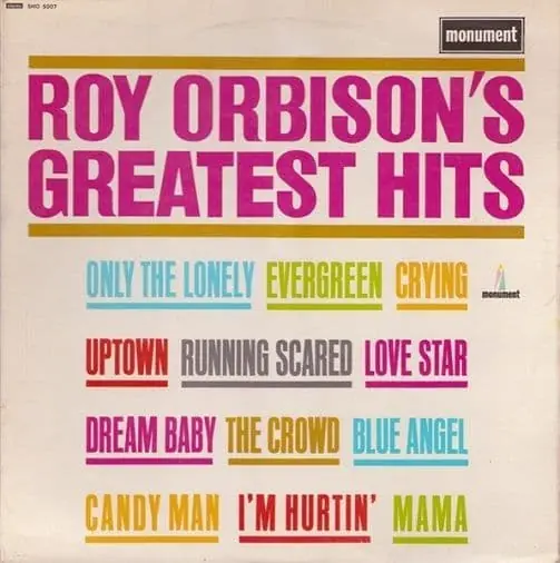 ROY ORBISON Greatest Hits Vinyl Record LP Monument 1967 Bargain
