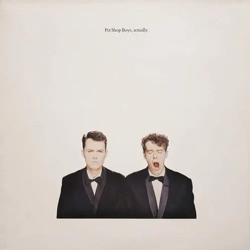 PET SHOP BOYS Actually Vinyl Record LP Parlophone 1987 Today Only