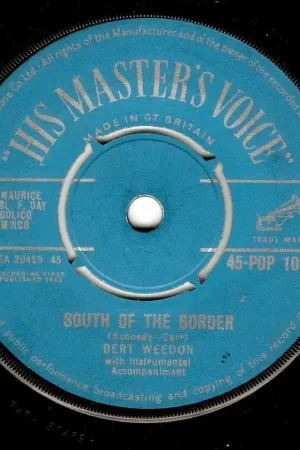New Arrival BERT WEEDON South Of The Border Vinyl Record 7 Inch HMV 1962
